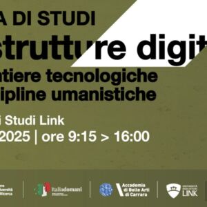 INFRASTRUTTURE DIGITALI NUOVE FRONTIERE TECNOLOGICHE PER LE DISCIPLINE UMANISTICHE