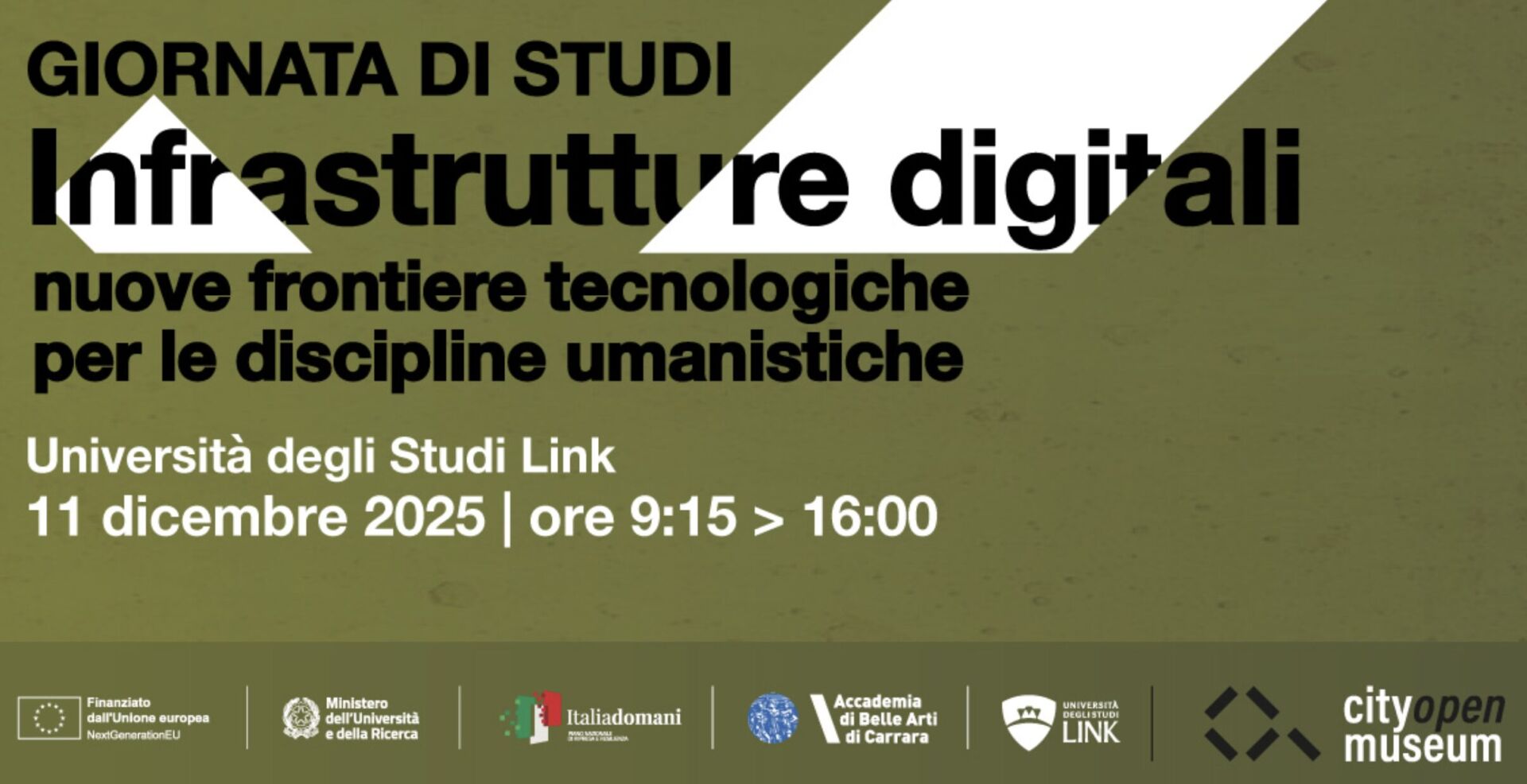 INFRASTRUTTURE DIGITALI NUOVE FRONTIERE TECNOLOGICHE PER LE DISCIPLINE UMANISTICHE