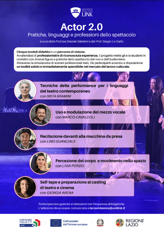 Actor 2.0 Pratiche, linguaggi e professioni dello spettacolo